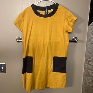 Soft lightweight corduroy.  Worn once!  Like new comfortable dress.